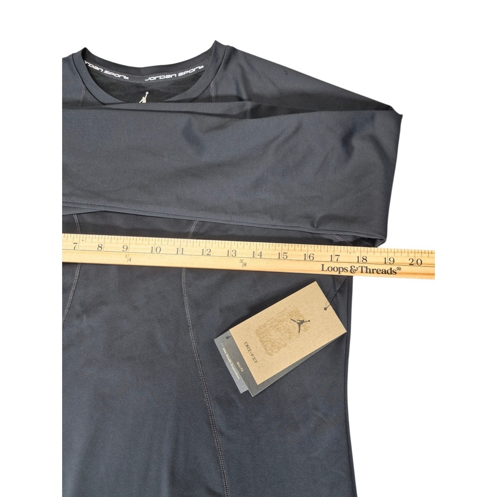 Jordan Sport Womens Dri-FIT Long Sleeve Training Top Black FN5110-010 Size L NWT - Picture 5 of 7